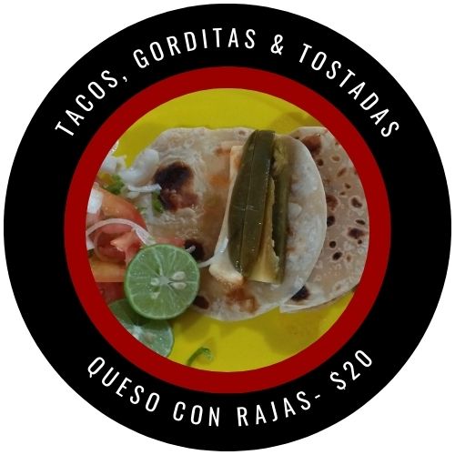 Tacos Mañaneros de Queso con Rajas